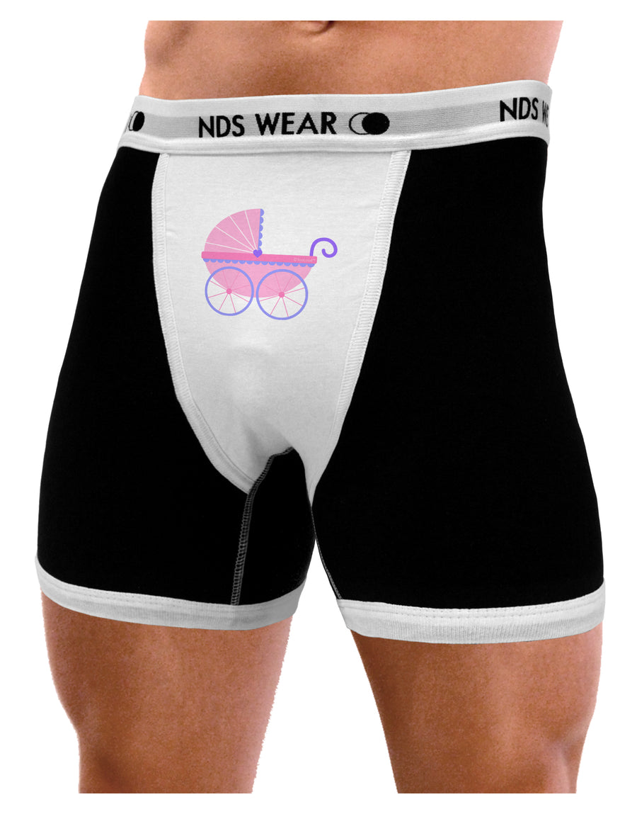 Baby Girl Carriage Mens NDS Wear Boxer Brief Underwear-Boxer Briefs-NDS Wear-Black-with-White-Small-Davson Sales