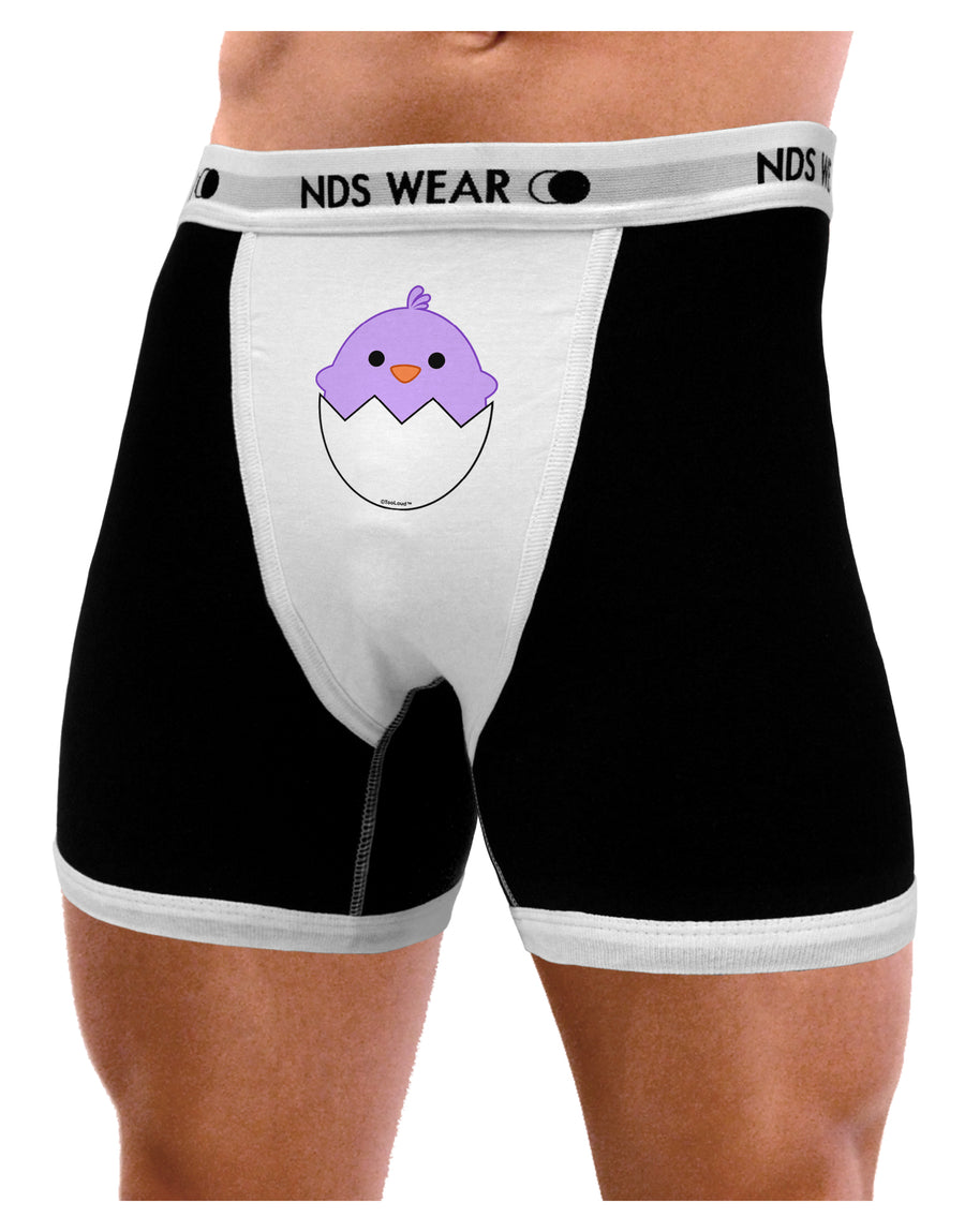 Cute Hatching Chick - Purple Mens NDS Wear Boxer Brief Underwear by TooLoud-Boxer Briefs-NDS Wear-Black-with-White-Small-Davson Sales