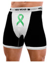 Celiac Disease Awareness Ribbon - Light Green Mens NDS Wear Boxer Brief Underwear-Boxer Briefs-NDS Wear-Black-with-White-Small-Davson Sales