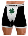 Lucky Four Leaf Clover St Patricks Day Mens NDS Wear Boxer Brief Underwear-Boxer Briefs-NDS Wear-Black-with-White-Small-Davson Sales
