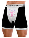 Cute Abominable Snowman Girl Yeti - Christmas Mens NDS Wear Boxer Brief Underwear-Boxer Briefs-NDS Wear-Black-with-White-Small-Davson Sales