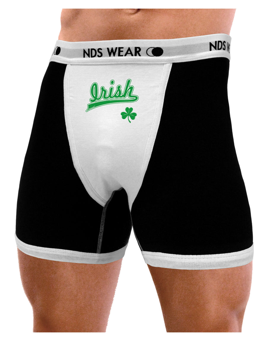 Irish Jersey Mens NDS Wear Boxer Brief Underwear-Boxer Briefs-NDS Wear-Black-with-White-Small-Davson Sales