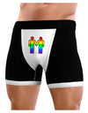 Rainbow Gay Men Holding Hands Mens NDS Wear Boxer Brief Underwear-NDS Wear-Black-with-White-Small-Davson Sales