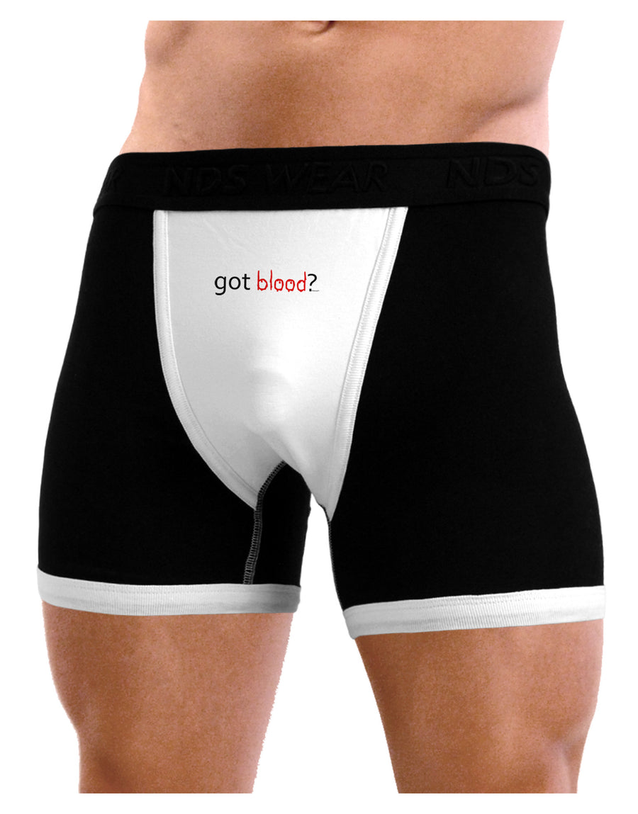 Got Blood Mens NDS Wear Boxer Brief Underwear-Boxer Briefs-NDS Wear-Black-with-White-Small-Davson Sales