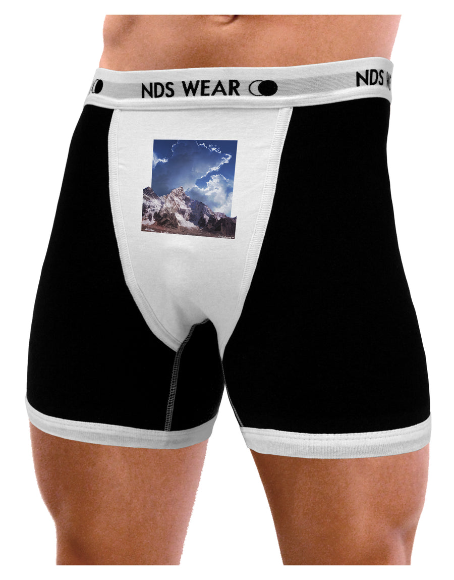 Mountain Pop Out Mens NDS Wear Boxer Brief Underwear by TooLoud-Boxer Briefs-NDS Wear-Black-with-White-Small-Davson Sales