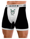 Taurus Symbol Mens NDS Wear Boxer Brief Underwear-Boxer Briefs-NDS Wear-Black-with-White-Small-Davson Sales