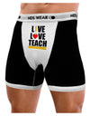 Live Love Teach Mens NDS Wear Boxer Brief Underwear-Boxer Briefs-NDS Wear-Black-with-White-Small-Davson Sales