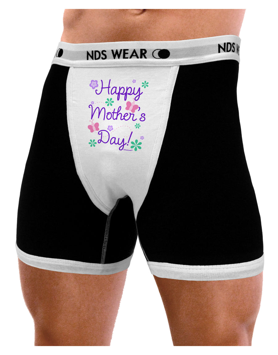 Happy Mother's Day Design Mens NDS Wear Boxer Brief Underwear by TooLoud-Boxer Briefs-NDS Wear-Black-with-White-Small-Davson Sales