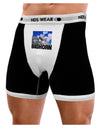 Bighorn Ram Text Mens NDS Wear Boxer Brief Underwear-Boxer Briefs-NDS Wear-Black-with-White-Small-Davson Sales