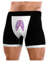 Human Purple Skeleton Bones Ribcage Mens NDS Wear Boxer Brief Underwear-Boxer Briefs-NDS Wear-Black-with-White-Small-Davson Sales