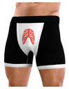 Human Red Skeleton Bones Ribcage Mens NDS Wear Boxer Brief Underwear-Boxer Briefs-NDS Wear-Black-with-White-Small-Davson Sales