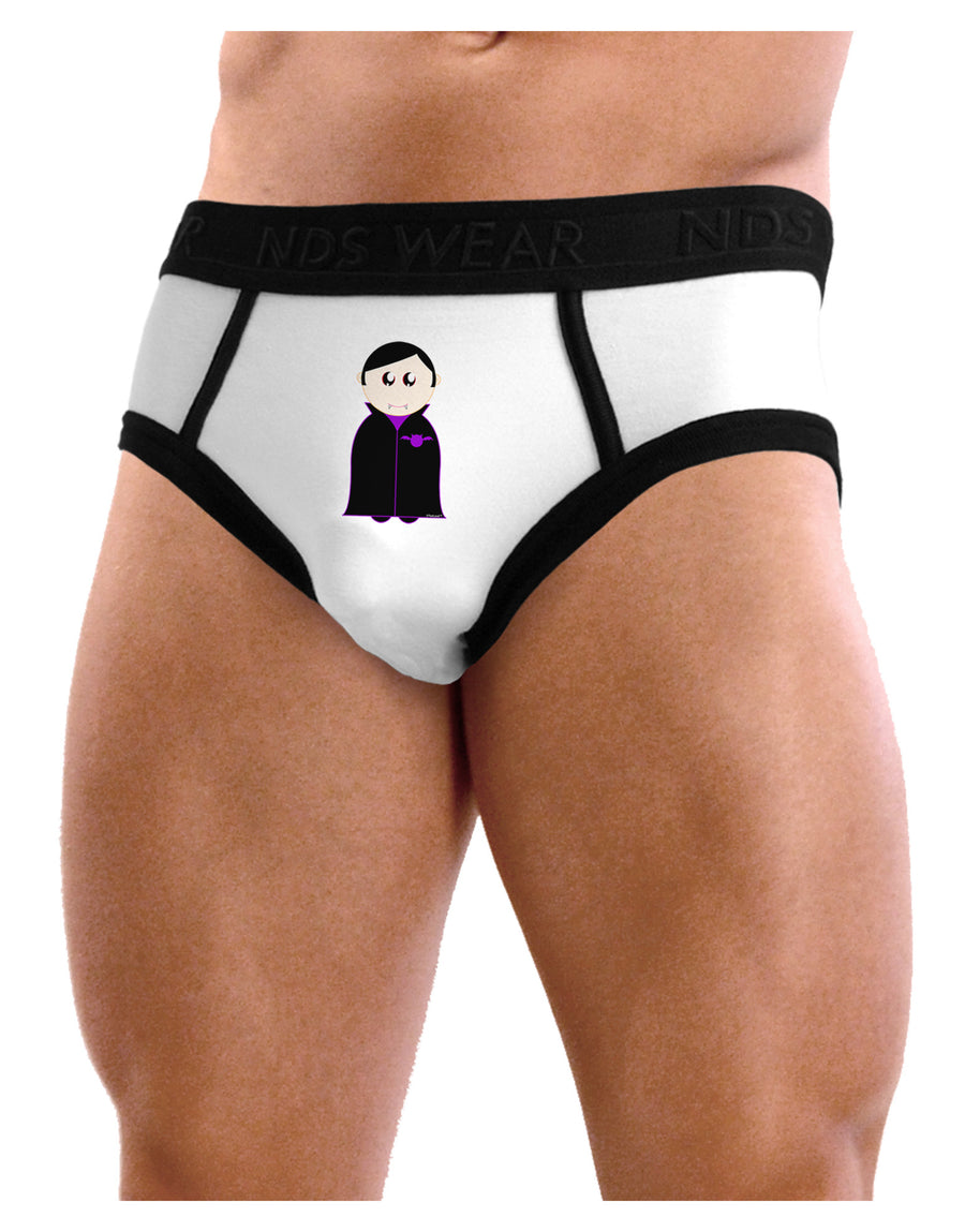 Cute Vampire Boy Halloween Mens NDS Wear Briefs Underwear-Mens Briefs-NDS Wear-White-Small-Davson Sales