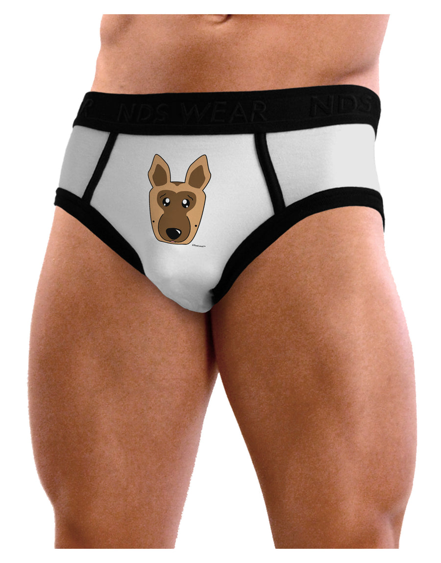 Cute German Shepherd Dog Mens NDS Wear Briefs Underwear by TooLoud-Mens Briefs-TooLoud-White-Small-Davson Sales