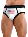 Weathered American Flag Mens NDS Wear Briefs Underwear-Mens Briefs-NDS Wear-White-Small-Davson Sales