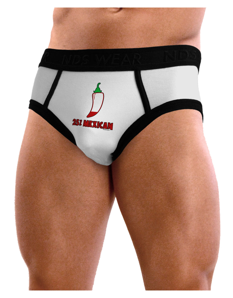 Twenty-Five Percent Mexican Mens NDS Wear Briefs Underwear-Mens Briefs-NDS Wear-White-Small-Davson Sales