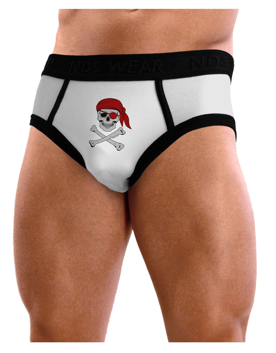 Pirate Skull Mens NDS Wear Briefs Underwear-Mens Briefs-NDS Wear-White-Small-Davson Sales