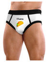 I love Tacos Mens NDS Wear Briefs Underwear-Mens Briefs-NDS Wear-White-Small-Davson Sales