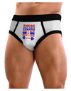 These Colors Don't Run But I Do - Patriotic Workout Mens NDS Wear Briefs Underwear-Mens Briefs-NDS Wear-White-Small-Davson Sales