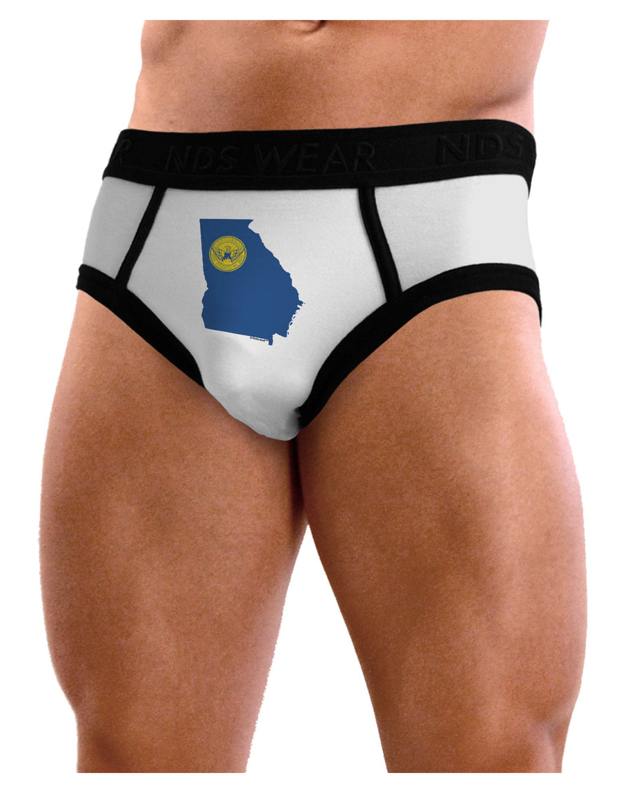 Atlanta Georgia Flag Mens NDS Wear Briefs Underwear-Mens Briefs-NDS Wear-White-XXX-Large-Davson Sales