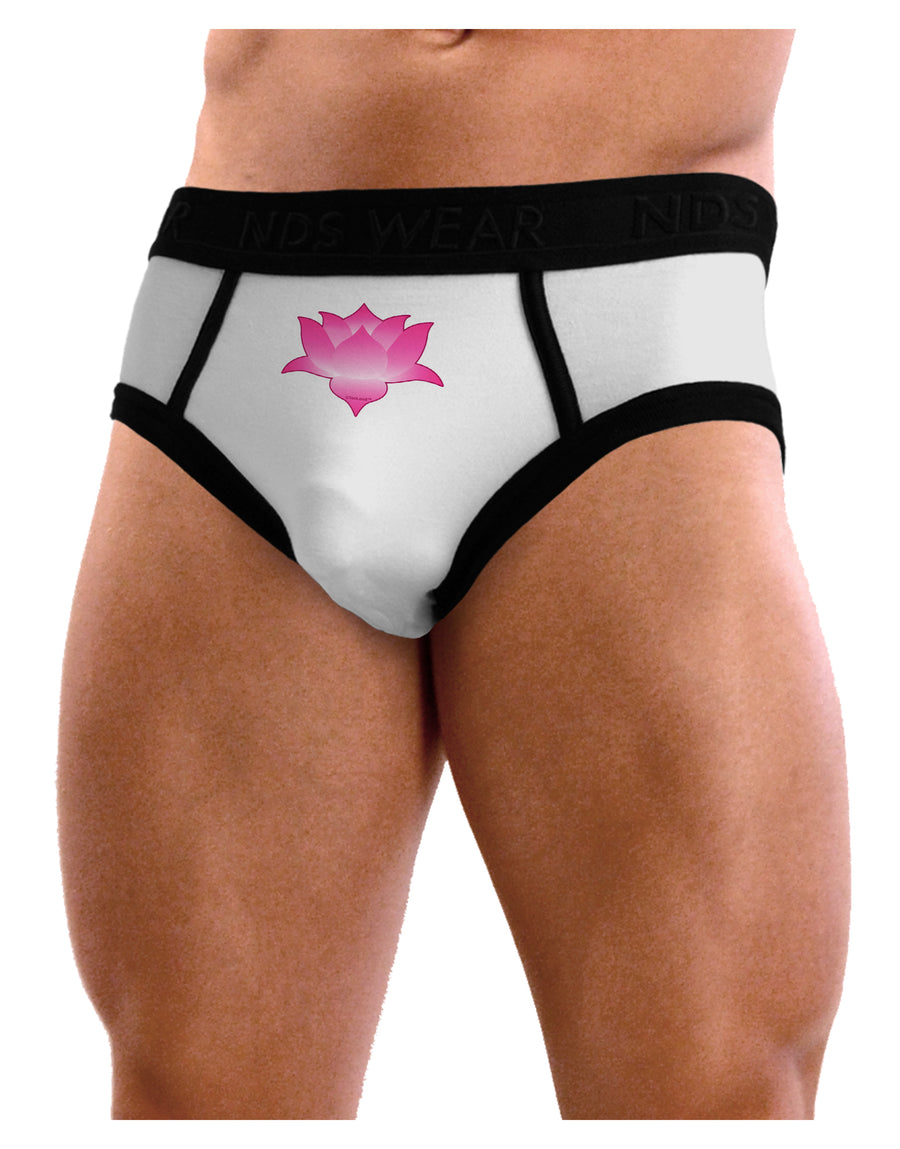 Lotus Flower Design Gradient Mens NDS Wear Briefs Underwear by TooLoud-Mens Briefs-NDS Wear-White-Small-Davson Sales