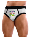 Happy Mardi Gras Text 2 Mens NDS Wear Briefs Underwear-Mens Briefs-NDS Wear-White-Small-Davson Sales