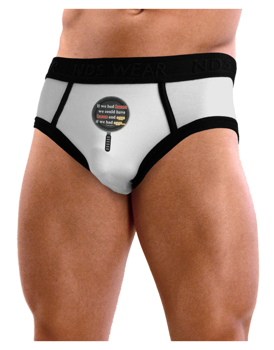 If We Had Bacon - Text Mens NDS Wear Briefs Underwear by TooLoud-Mens Briefs-NDS Wear-White-Small-Davson Sales