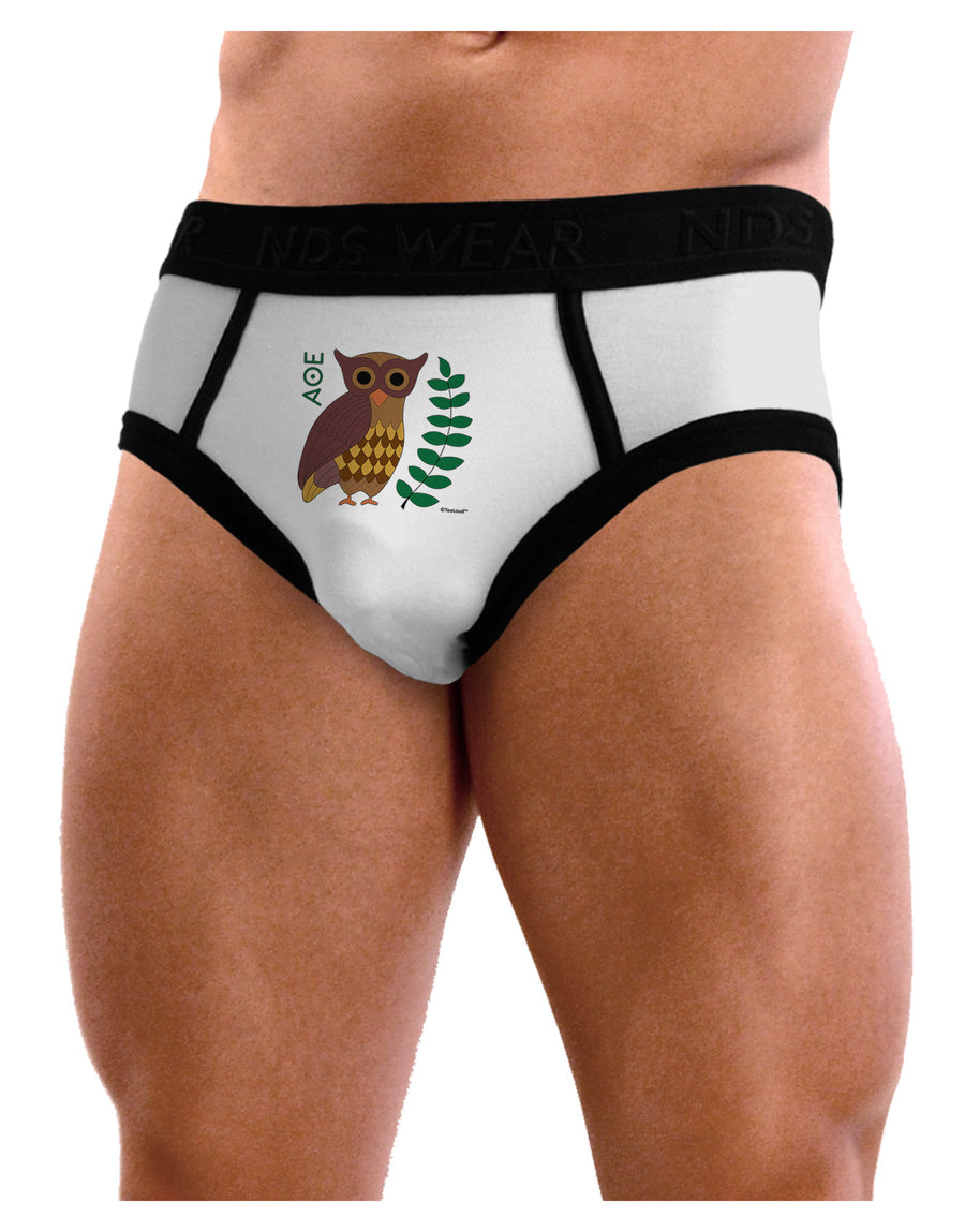 Owl of Athena Mens NDS Wear Briefs Underwear by TooLoud-Mens Briefs-NDS Wear-White-Small-Davson Sales