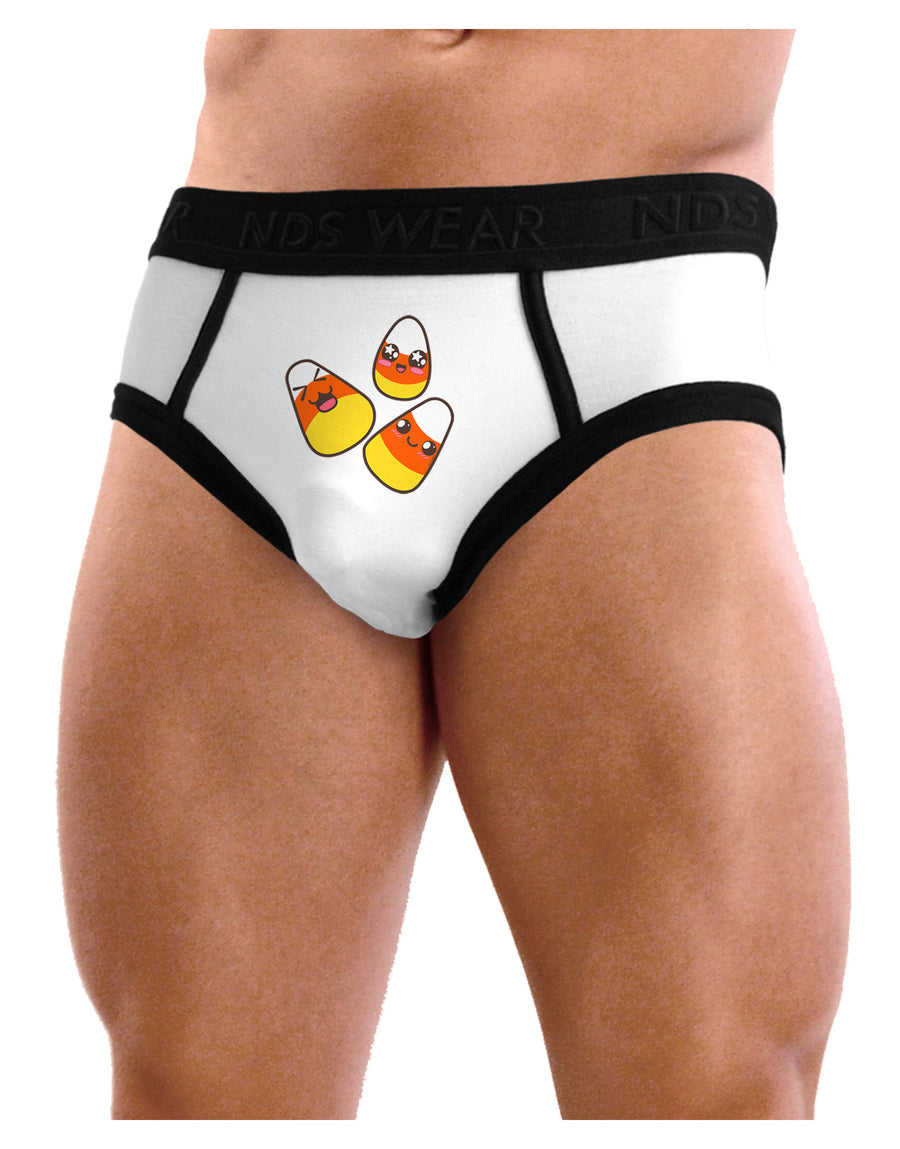 Cute Candy Corn Family Halloween Mens NDS Wear Briefs Underwear-Mens Briefs-NDS Wear-White-Small-Davson Sales