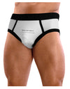 TooLoud Custom Before I Die Mens NDS Wear Briefs Underwear-Mens Briefs-NDS Wear-White-with-Black-Small-Davson Sales