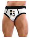 Cute Pilgrim Couple Happy Thanksgiving Mens NDS Wear Briefs Underwear-Mens Briefs-NDS Wear-White-Small-Davson Sales