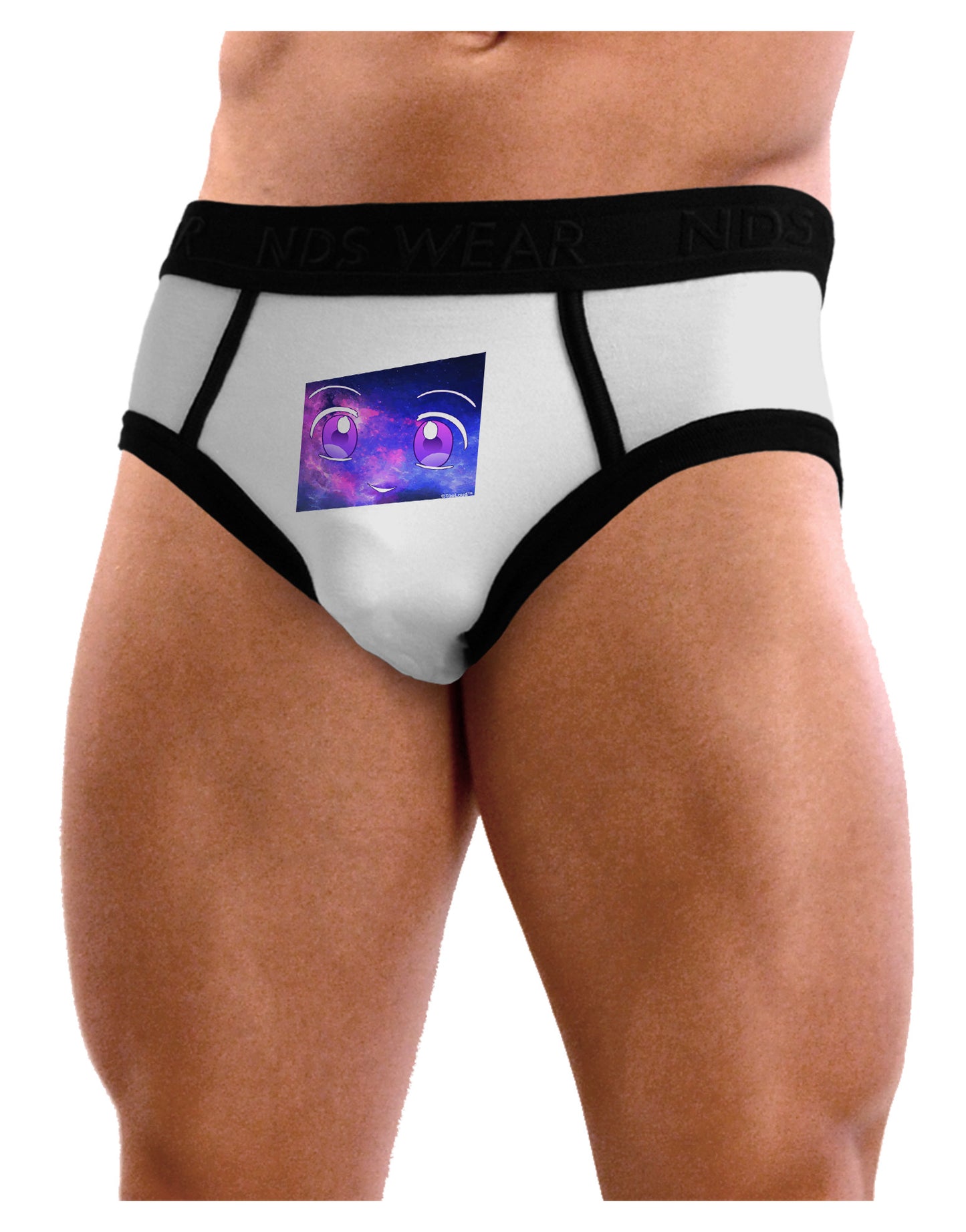 Cute Cosmic Eyes Mens NDS Wear Briefs Underwear-Mens Briefs-NDS Wear-White-Small-Davson Sales