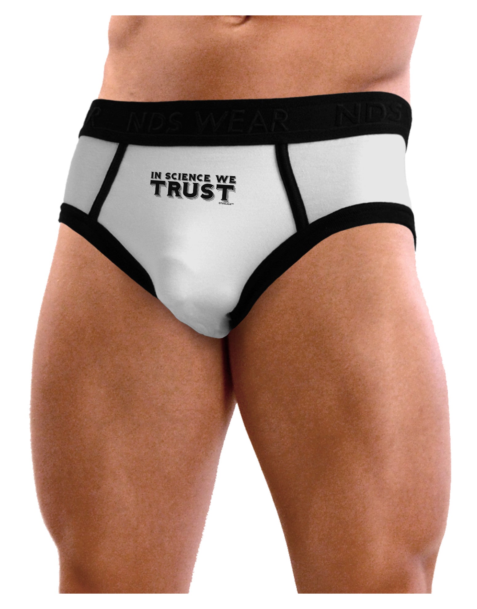 In Science We Trust Text Mens NDS Wear Briefs Underwear - Davson Sales