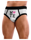 Matching Soulmate Design - Mate - Pink Mens NDS Wear Briefs Underwear by TooLoud-Mens Briefs-TooLoud-White-Small-Davson Sales