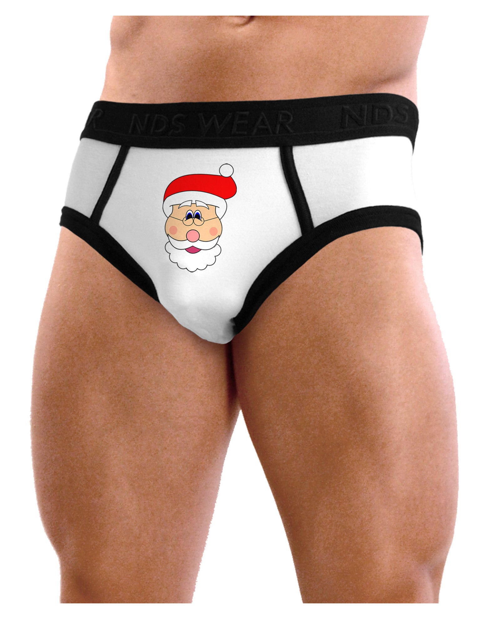 Santa Claus Face Christmas Mens NDS Wear Briefs Underwear - Davson Sales