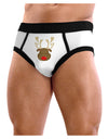 Cute Rudolph Reindeer Face Christmas Mens NDS Wear Briefs Underwear-Mens Briefs-NDS Wear-White-Small-Davson Sales