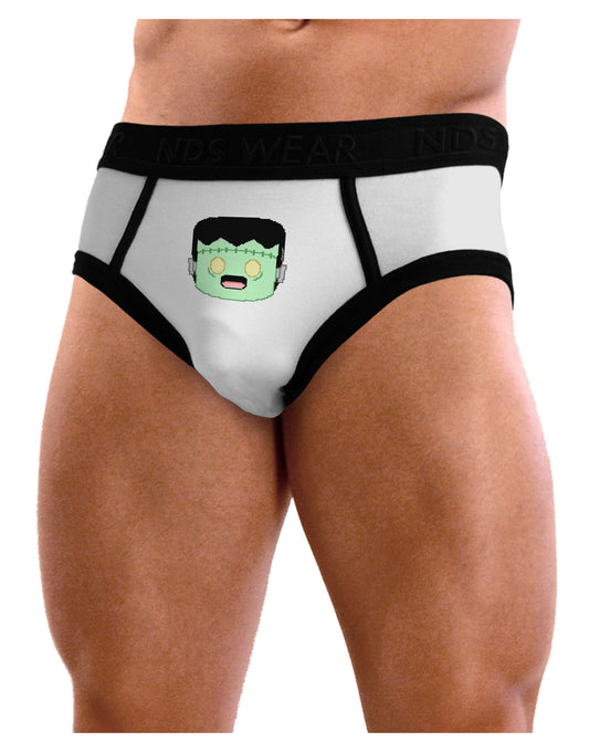 Cute Pixel Monster Mens NDS Wear Briefs Underwear-Mens Briefs-NDS Wear-White-Small-Davson Sales