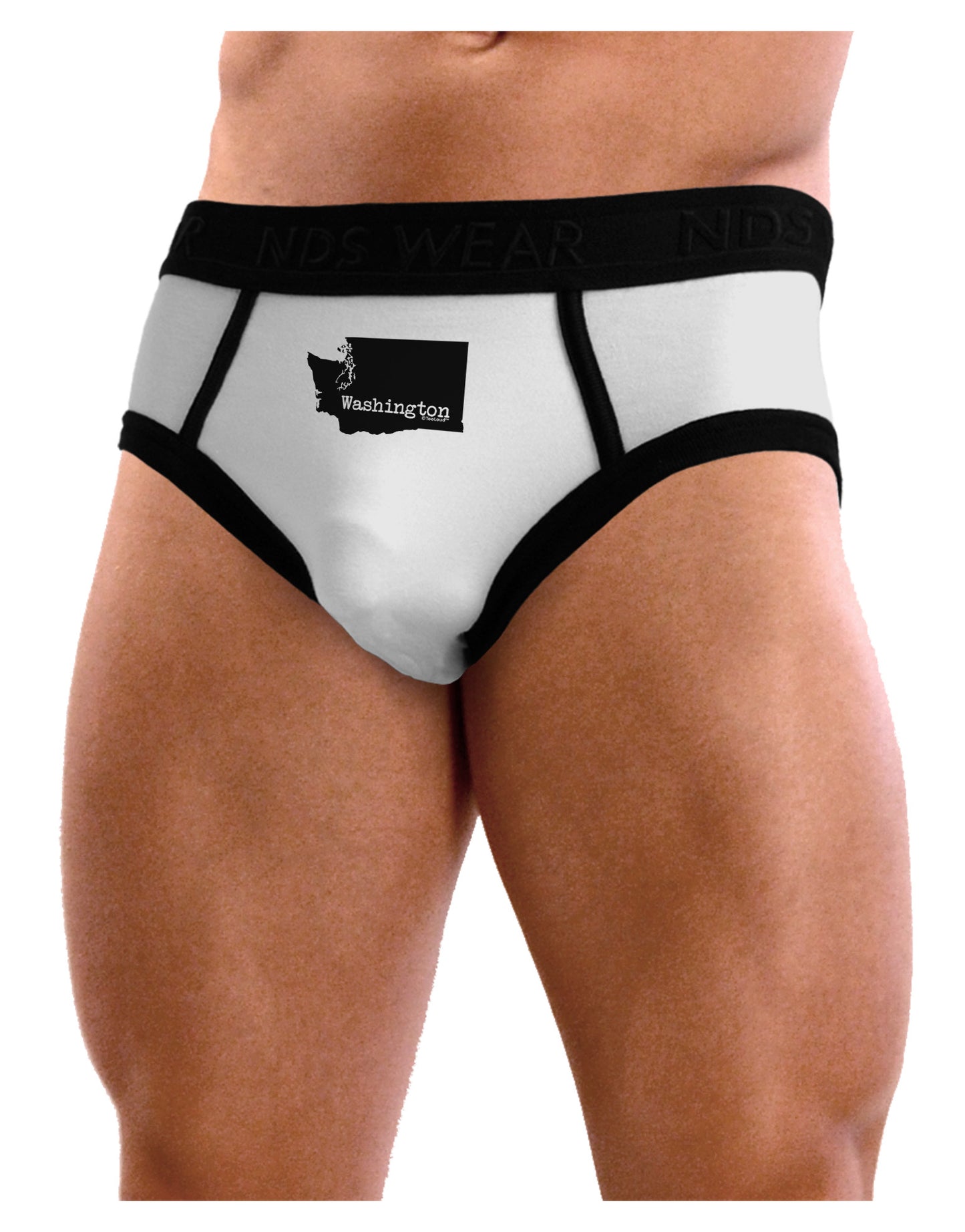 Washington - United States Shape Mens NDS Wear Briefs Underwear-Mens Briefs-NDS Wear-White-Small-Davson Sales