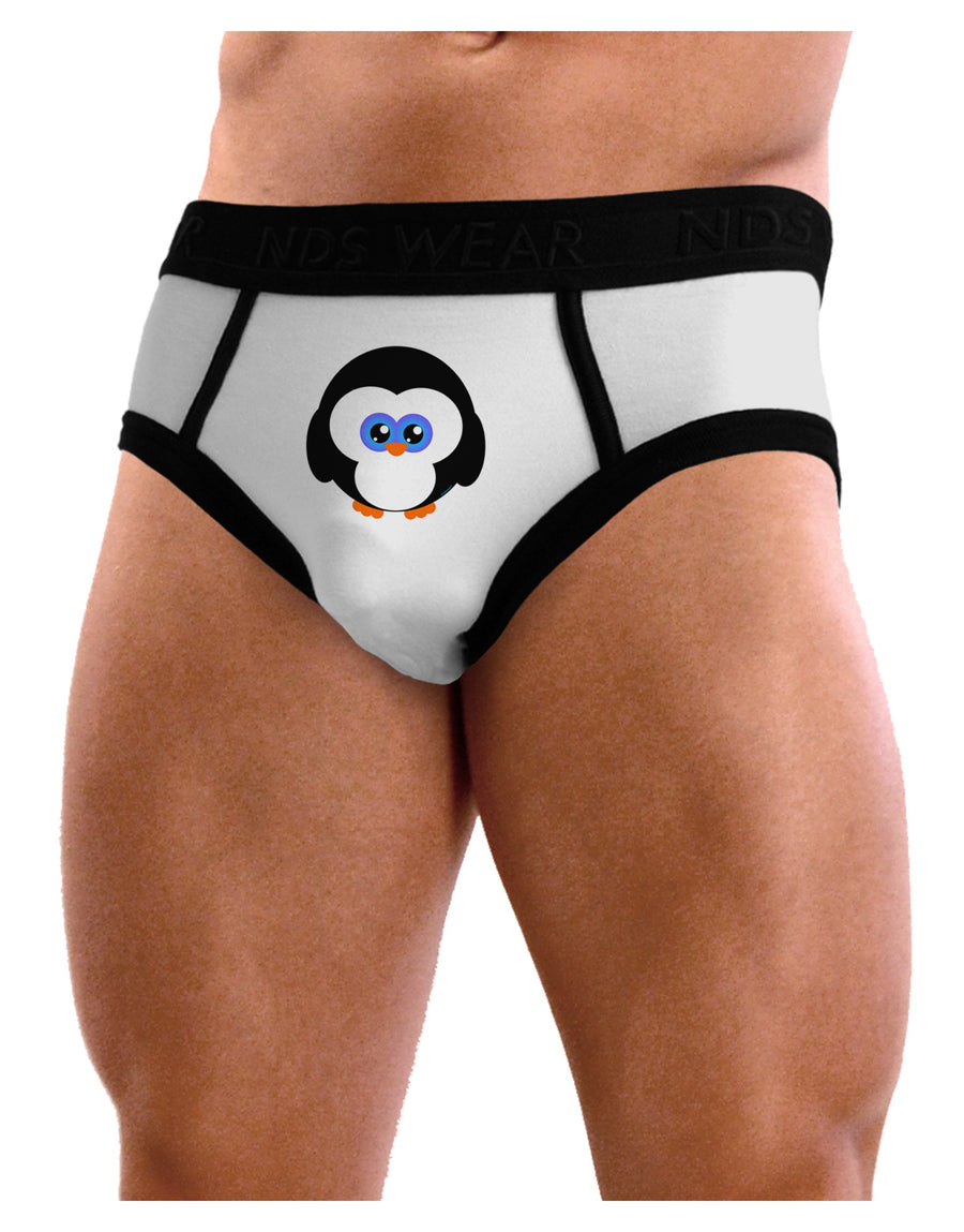 Cute Penguin Christmas Mens NDS Wear Briefs Underwear-Mens Briefs-NDS Wear-White-Small-Davson Sales