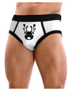 Cute Black Reindeer Face Christmas Mens NDS Wear Briefs Underwear-Mens Briefs-NDS Wear-White-Small-Davson Sales