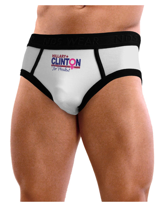 Hillary Female Symbol Mens NDS Wear Briefs Underwear-Mens Briefs-NDS Wear-White-Small-Davson Sales