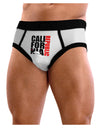 California Republic Design - California Red Star and Bear Mens NDS Wear Briefs Underwear by TooLoud-Mens Briefs-NDS Wear-White-Small-Davson Sales