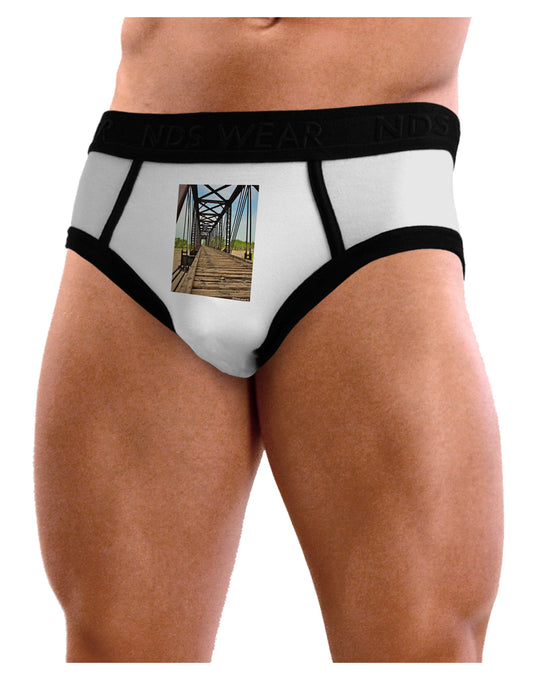 Colorado Landscape Bridge Mens NDS Wear Briefs Underwear-Mens Briefs-NDS Wear-White-Small-Davson Sales