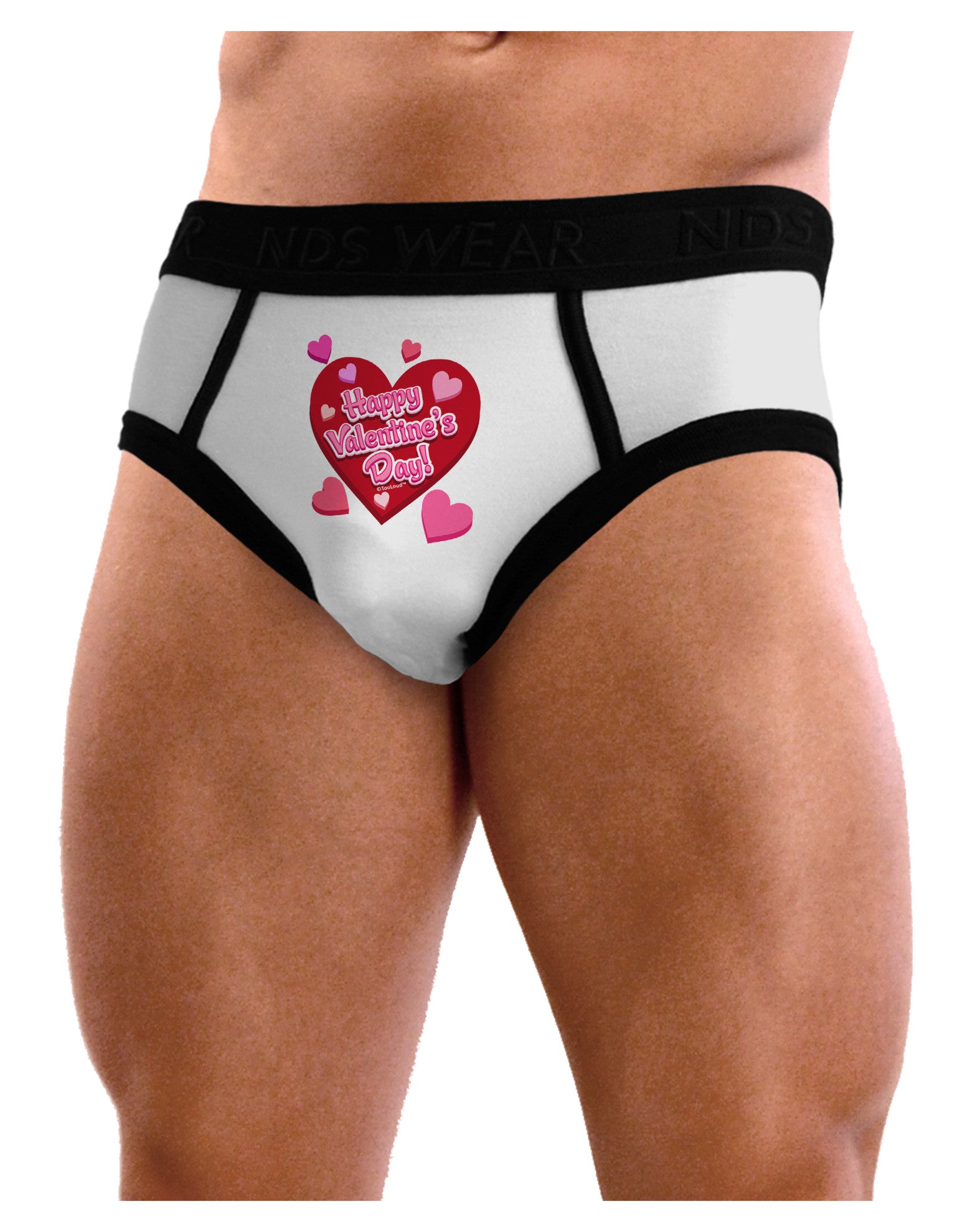 Happy Valentine's Day Romantic Hearts Mens NDS Wear Briefs