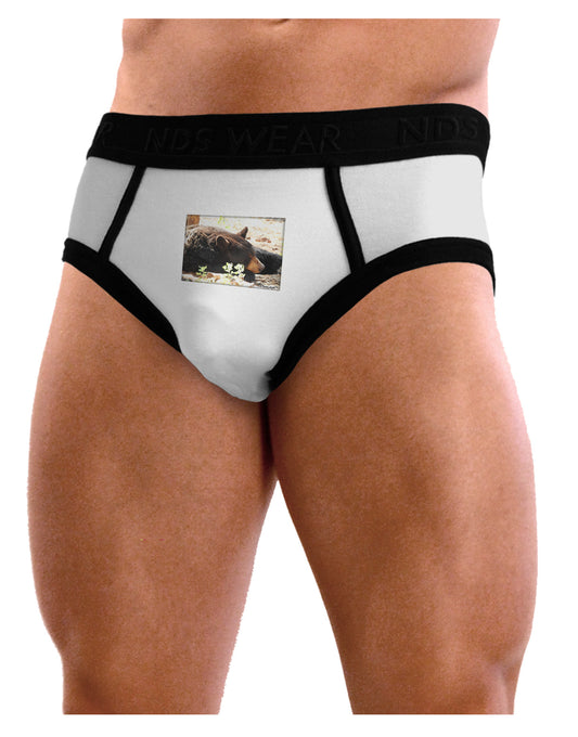 Laying Black Bear Mens NDS Wear Briefs Underwear-Mens Briefs-NDS Wear-White-Small-Davson Sales