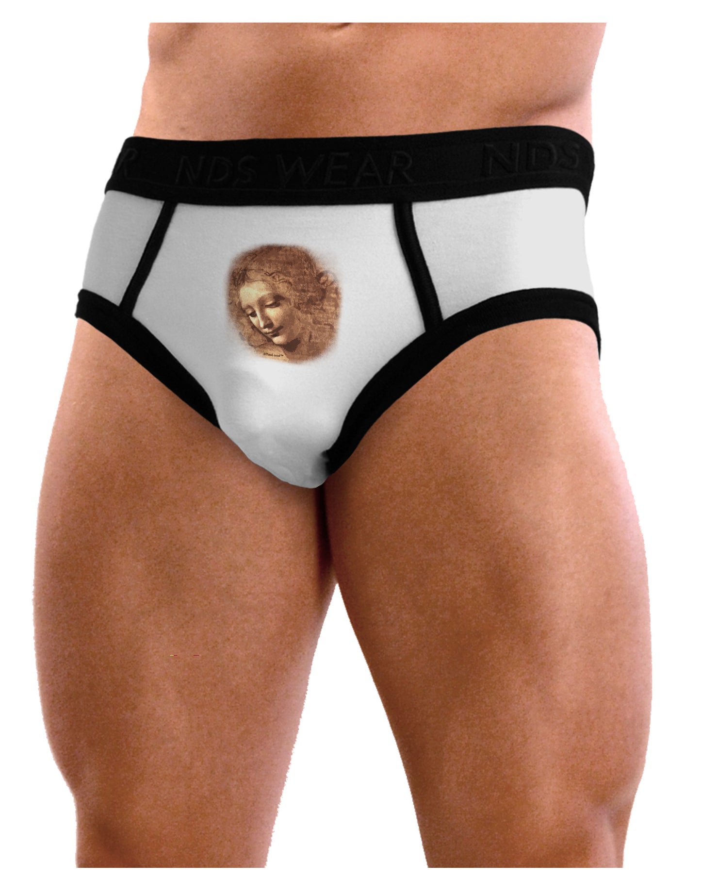 Lady With Disheveled Hair Mens NDS Wear Briefs Underwear-Mens Briefs-NDS Wear-White-Small-Davson Sales