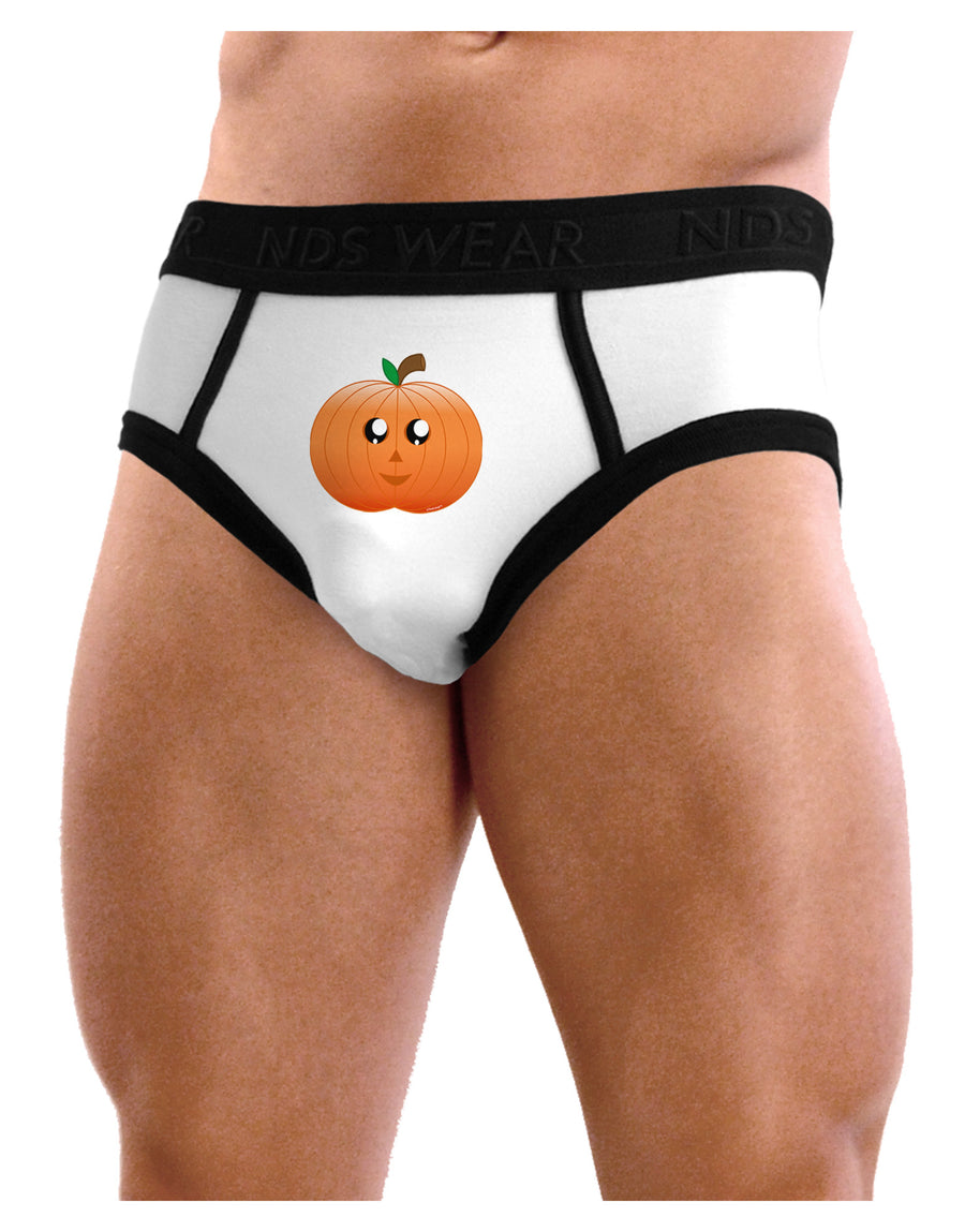 Cute Pumpkin Halloween Mens NDS Wear Briefs Underwear-Mens Briefs-NDS Wear-White-Small-Davson Sales