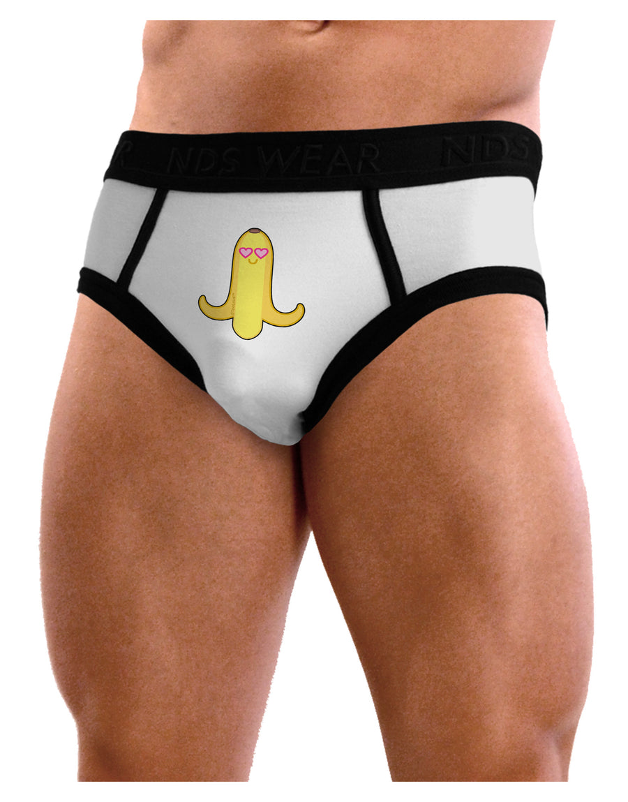 Infatuated Banana - Heart Eyes Mens NDS Wear Briefs Underwear by TooLoud-Mens Briefs-NDS Wear-White-Small-Davson Sales