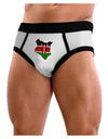 Kenya Flag Silhouette Mens NDS Wear Briefs Underwear-Mens Briefs-NDS Wear-White-Small-Davson Sales