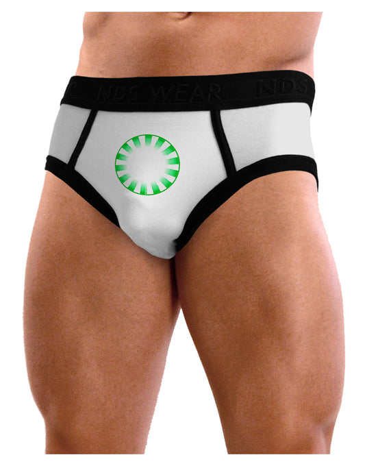 TooLoud Watercolor Spearmint Mens NDS Wear Briefs Underwear-Mens Briefs-NDS Wear-White-Small-Davson Sales
