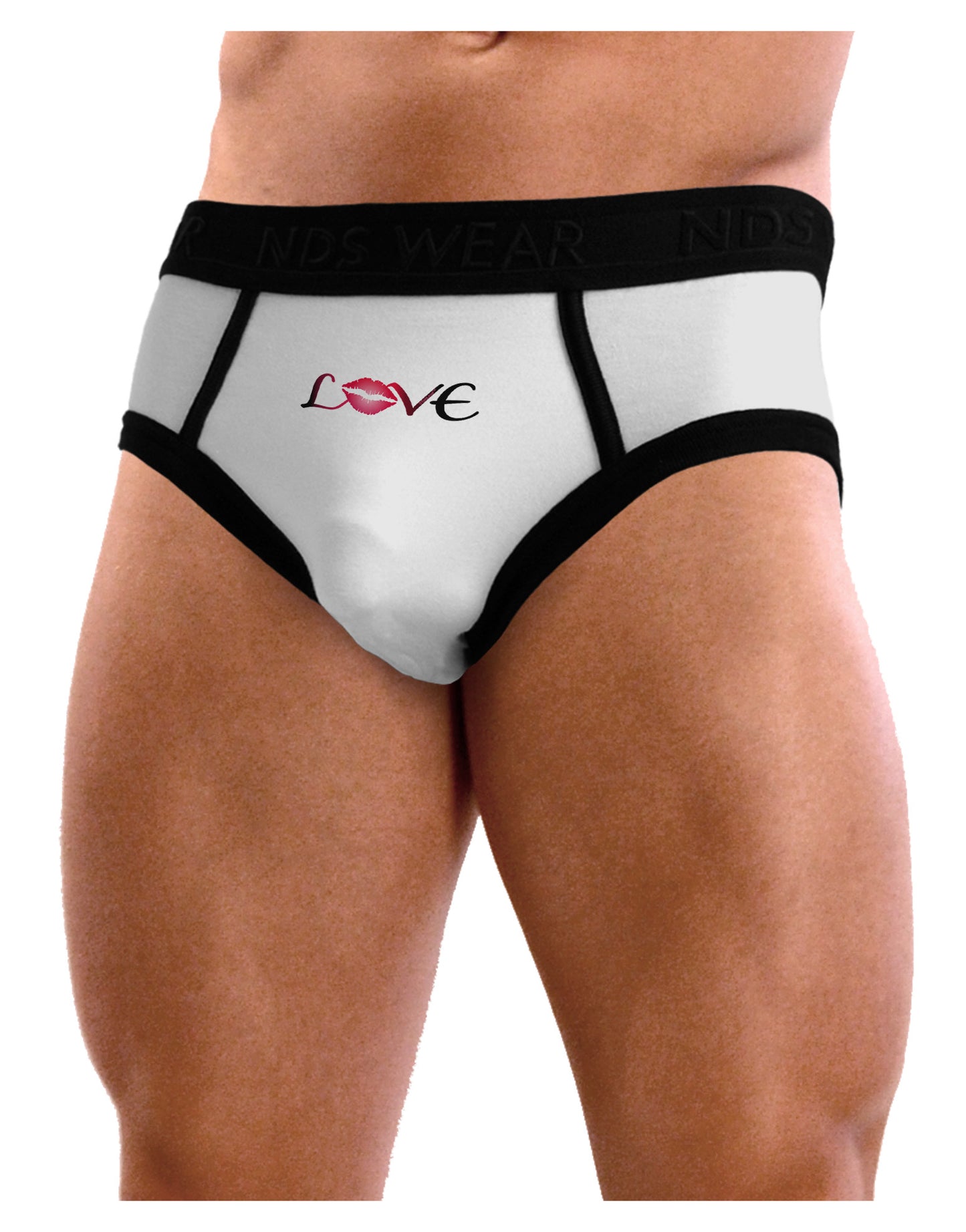 Love Kiss Mens NDS Wear Briefs Underwear-Mens Briefs-NDS Wear-White-Small-Davson Sales
